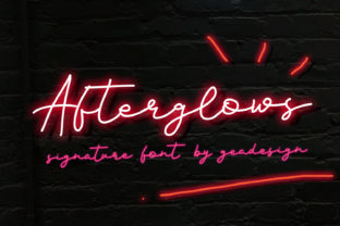 Afterglows: A Dreamy Script Font for Creative Branding