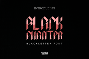 Black Phanter: A Daring Blackletter Font for Handmade Products