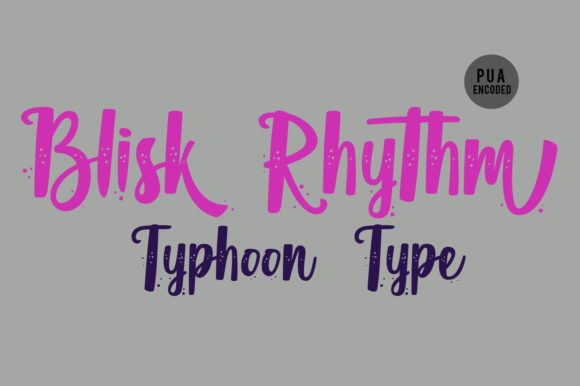 Blisk Rhythm: A Bold Script Font for Crafters and Creators