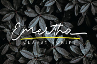 Emertha Script: The Elegant Handwritten Font for Modern Makers