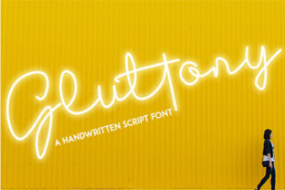 Gluttony: A Bold Handwritten Font for Editorial Identity