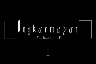 Ingkarmayat: A Blackletter Font Inspired by Norwegian Metal