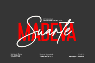 Madeva Suarte: The Bold Script Font Duo for Creative Brands