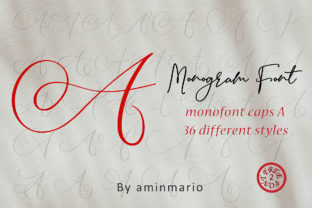 Monogram a Monofont Caps a: A Designer Font for Personalized Crafting