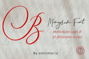 Monogram B Monofont Caps B: A Versatile Handwritten Logo Font