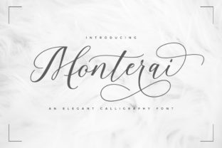 Monterai Font: A Delicate Script for Romantic Designs