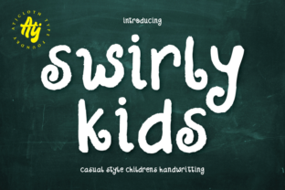 Swirly Kids: A Font for Creative Product Makers