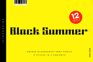 The Black Summer Font Family: A Bold Blackletter for Modern Brands