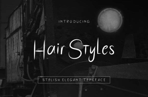 The Hair Styles Font for Crafters and Shop Owners