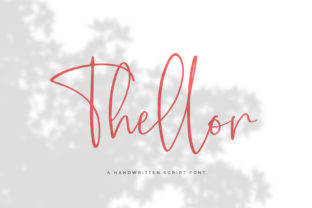 Thellor Font: An Elegant Handwritten Script for Creative Projects
