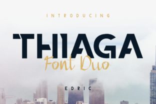 Thiaga Duo: The Bold Sans Serif Font for Eye-Catching Designs
