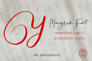 Using Monogram Y Monofont Caps Y for Campaign Titles and Brand Recognition